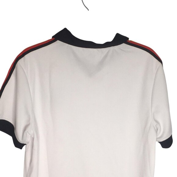 Disney Mickey Mouse Polo Shirt Mens Medium White Black EPCOT World Showcase - Picture 11 of 15